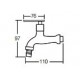 Aimer AMFC-3651 Wall Bib Tap With Hose Connect