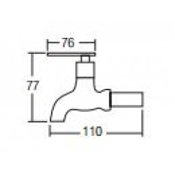 Aimer AMFC-3652 Wall Bib Tap