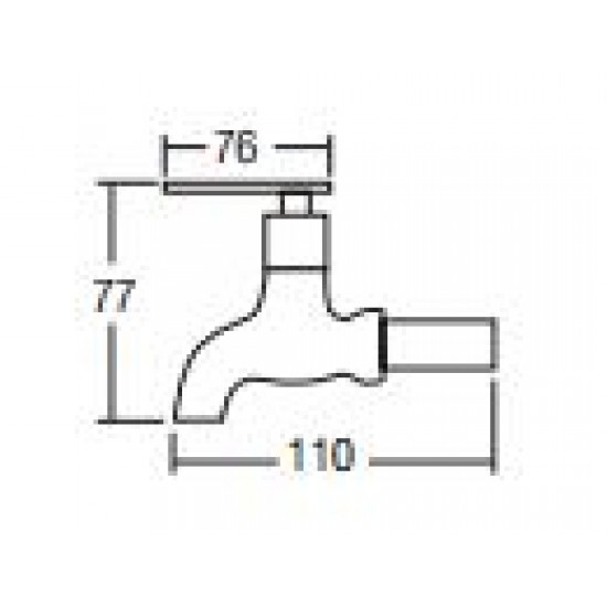 Aimer AMFC-3652 Wall Bib Tap