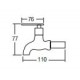 Aimer AMFC-3652 Wall Bib Tap