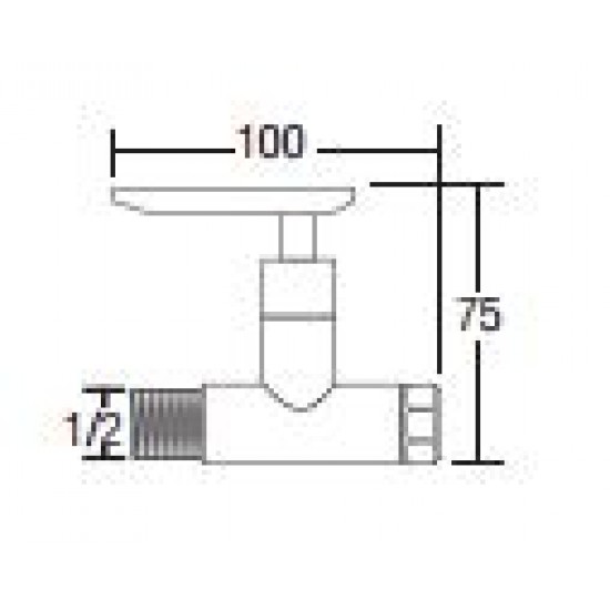 Aimer AMSV-3644 1/2" Water Heater Stop Valve