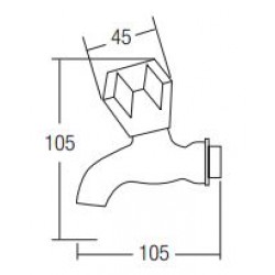 Aimer AMFC-6031 Wall Bib Tap