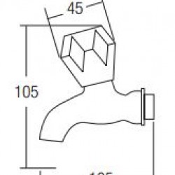 Aimer AMFC-6031 Wall Bib Tap