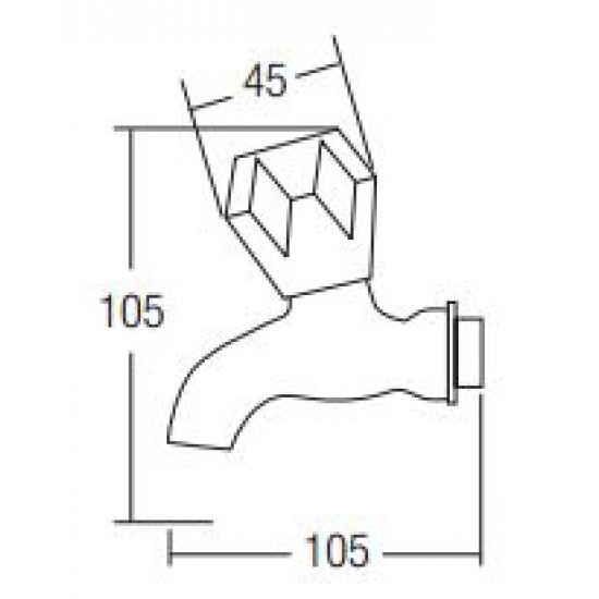 Aimer AMFC-6031 Wall Bib Tap