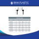 Bina Plastic UPVC Pressure Fittings Valve Socket 1 ½" (40MM)