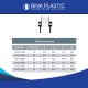 Bina Plastic UPVC Pressure Fittings V-Tank Connector 1 ½" (40MM)
