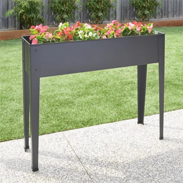 Bunnings Pinnacle 3321763 1020 x 265 x 800mm Charcoal Raised Garden