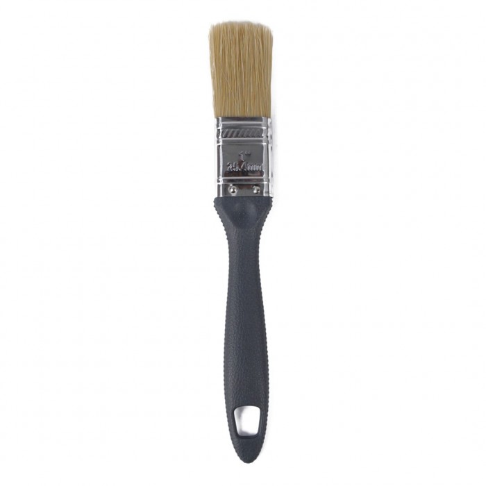 Besi & Logam #ESF10 1" (25.4MM) Paint Brush (100% Synthetic Filament) with Stainless Steel Ferrule & Plastic Handle