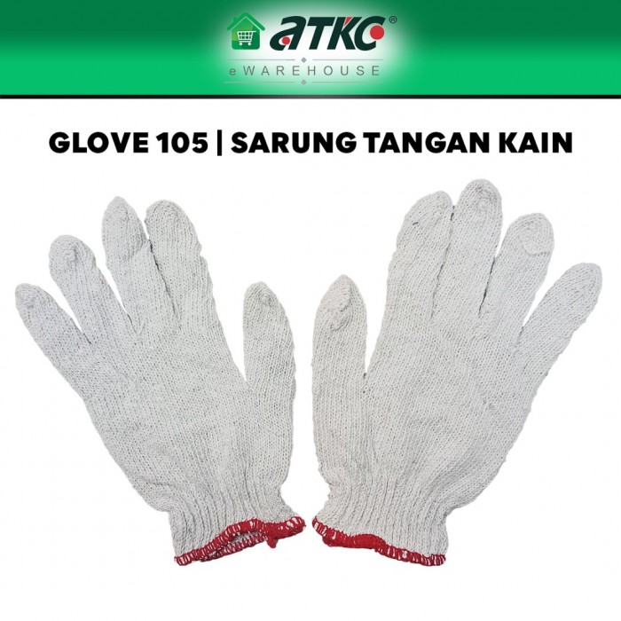 Knitted Cotton Hand Glove #105 Sarung Tangan Kain (PAIR)