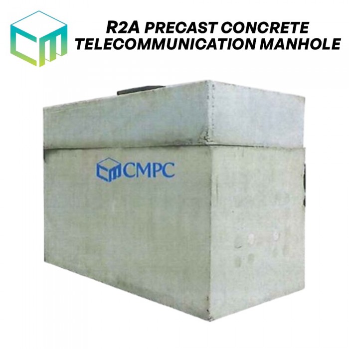 CM R2A Precast Concrete Telecommunication Manhole Full Set C/W Cast Iron Cover 3300MM (L) x 1650MM (W) x 2450MM (H)