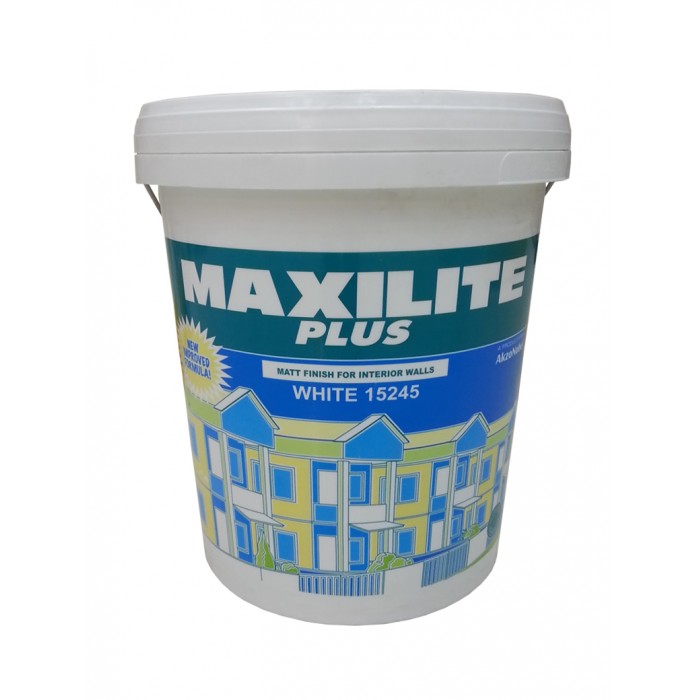 AkzoNobel Maxilite Plus Emulsion Paint 15245 White 18L