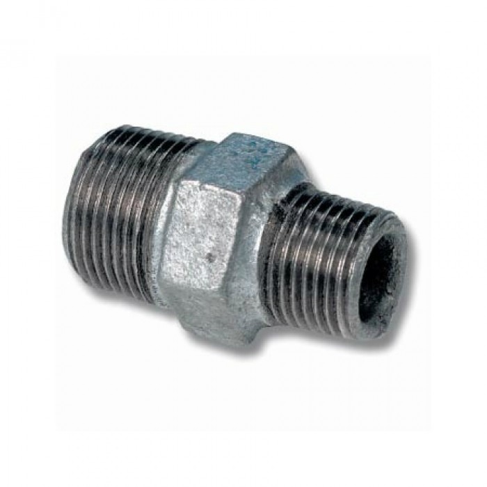 Galvanized Iron (GI) Fittings Reducing Nipple 3/4"x1/2"