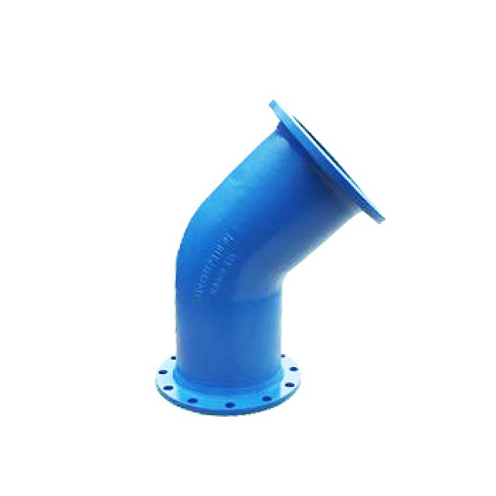LYE Ductile Iron Double Flange 45º 80MM Bend K-12 (SIRIM)