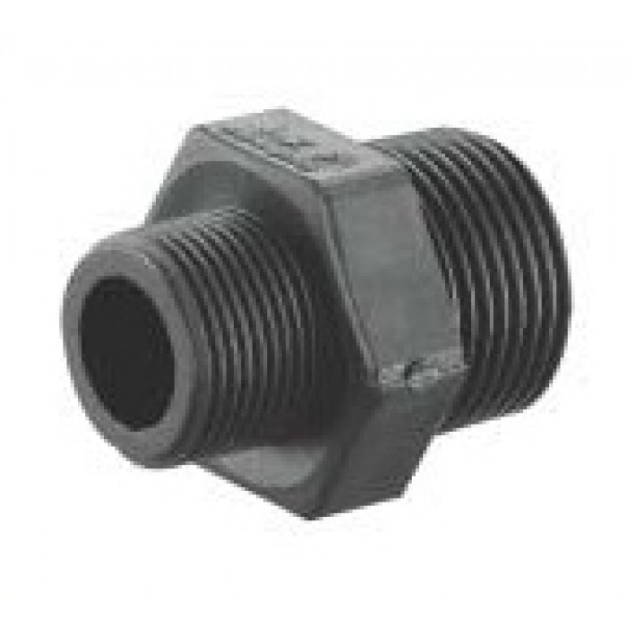HDPE Poly Fittings Reducing Nipple 3/4" x 1/2"