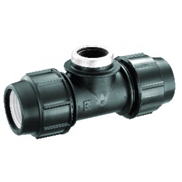 HDPE Poly Fittings Female Tee 20mm x 1/2"