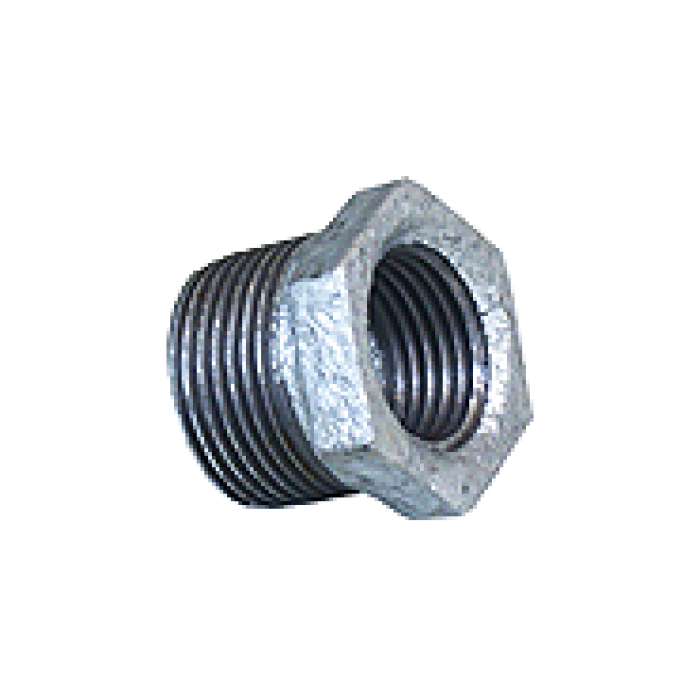 Galvanized Iron (GI) Fittings Bushing 1" x 3/4"