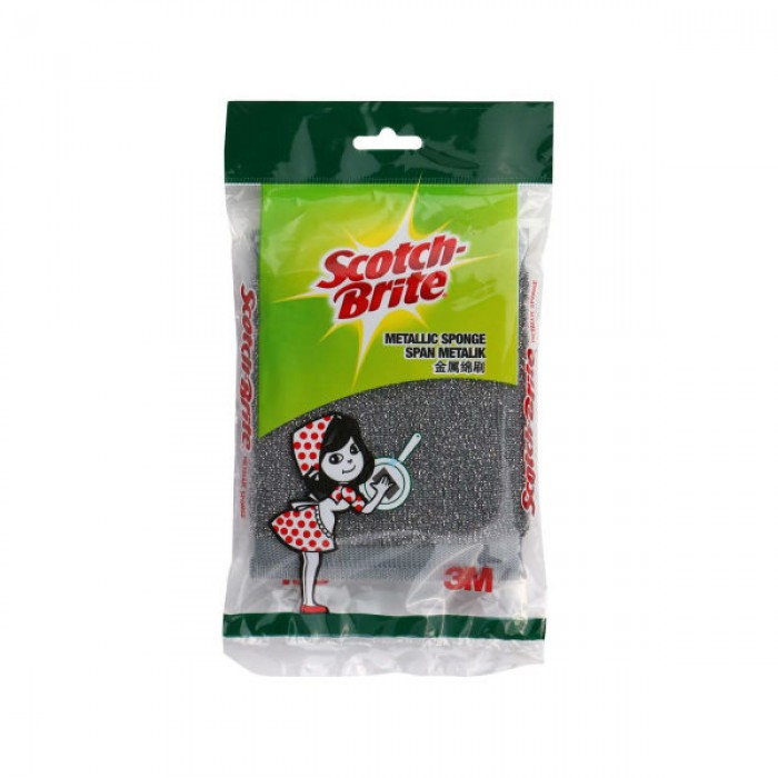 3M Scotch-Brite 333 Metallic Sponge (1) 12.5CM (L) x 9.5CM (W)